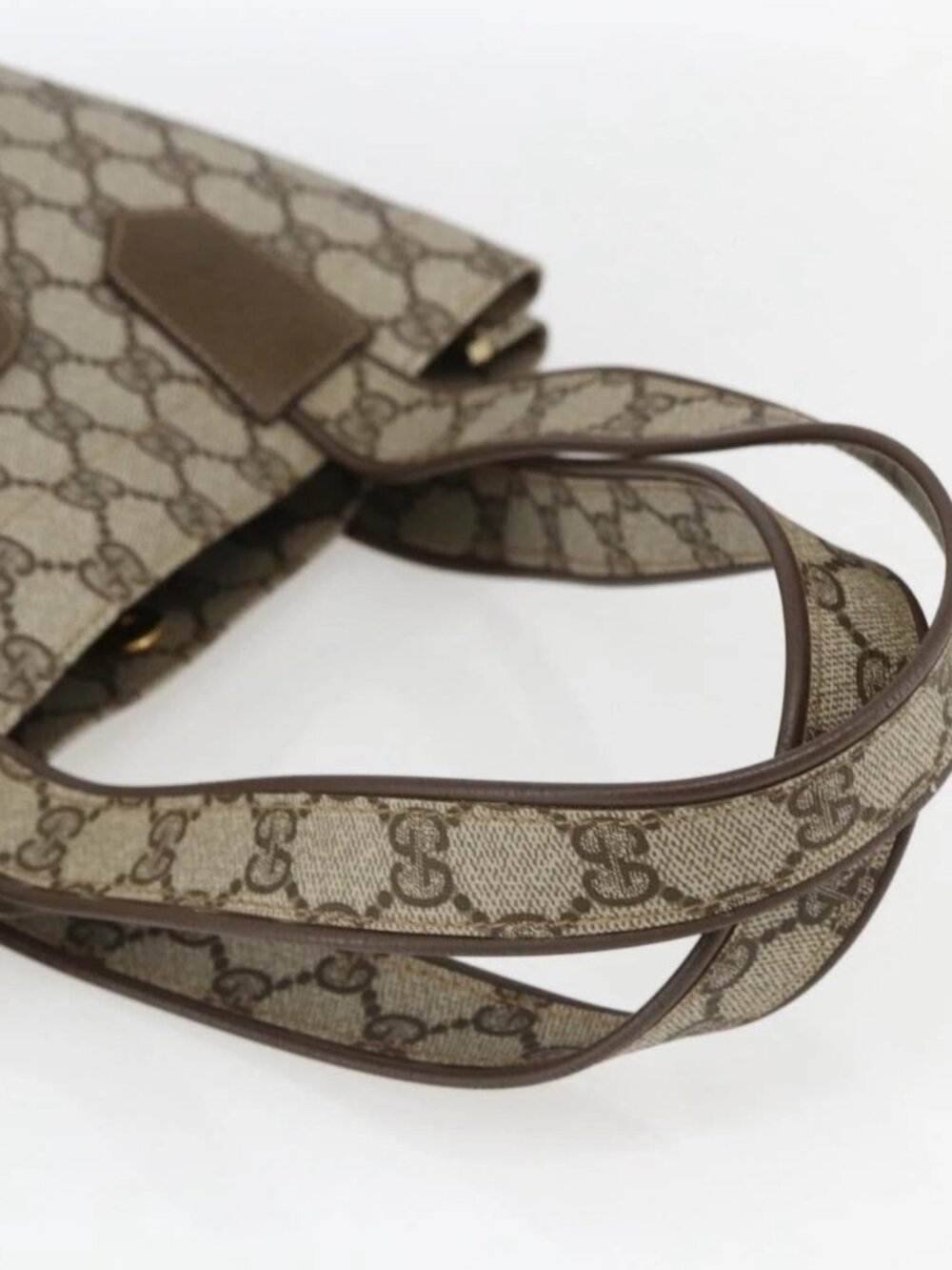 GUCCI GG Supreme Tote Bag PVC Beige Gold 002 103 1301 Auth ka2063 - Picture 7 of 16
